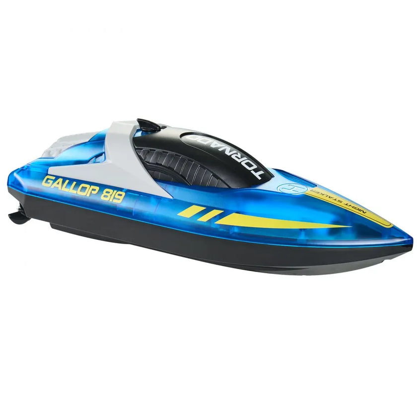 VEVOR RC Boat 2.4 GHz Remote Control Racing Boat 12 km/h Kids Adults Gift Blue