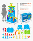 VEVOR Sand & Water Table for Toddlers Double-Sided Kids Activity Waterfall Table
