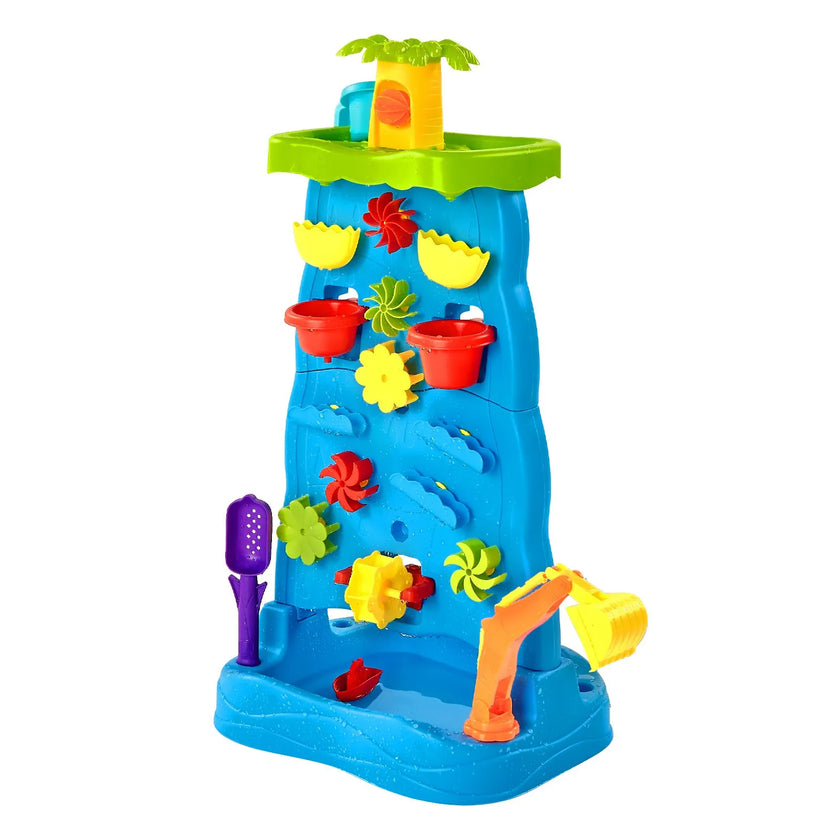 VEVOR Sand & Water Table for Toddlers Double-Sided Kids Activity Waterfall Table