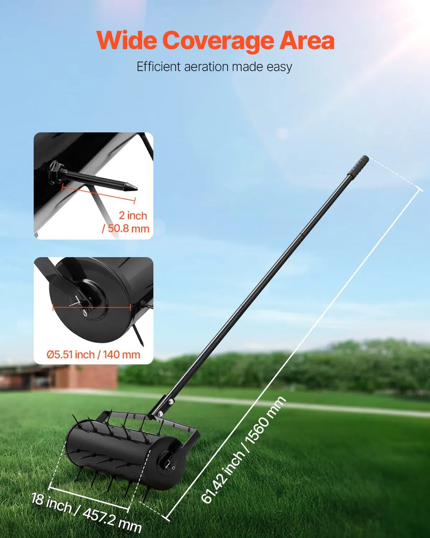 VEVOR Rolling Lawn Aerator 18