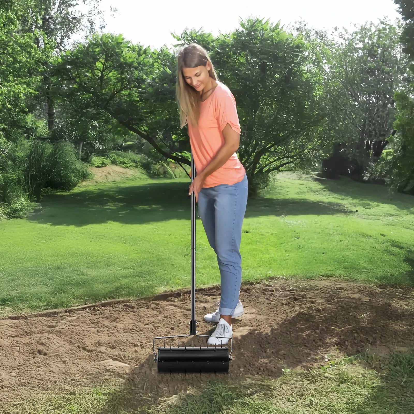 VEVOR Rolling Lawn Aerator 18