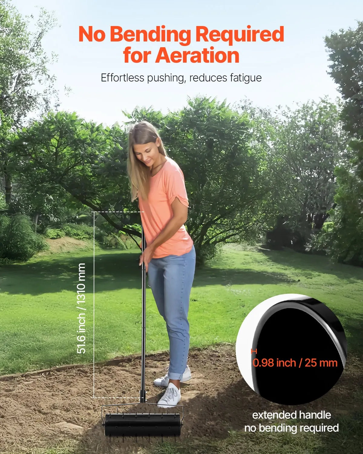 VEVOR Rolling Lawn Aerator 21