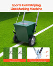 VEVOR Dry Line Marker 2-Wheel 2 or 4 in Lines Heavy Duty Steel Chalker 25 lbs