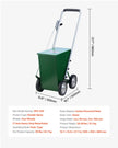 VEVOR Dry Line Marker 4-Wheel 2 or 4 in Lines Heavy Duty Steel Chalker 50 lbs