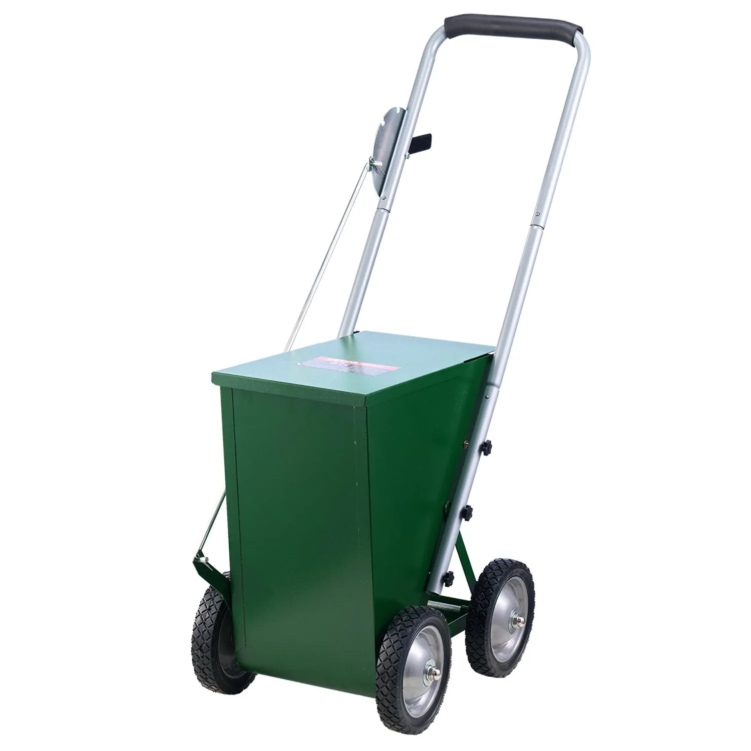 VEVOR Dry Line Marker 4-Wheel 2 or 4 in Lines Heavy Duty Steel Chalker 50 lbs