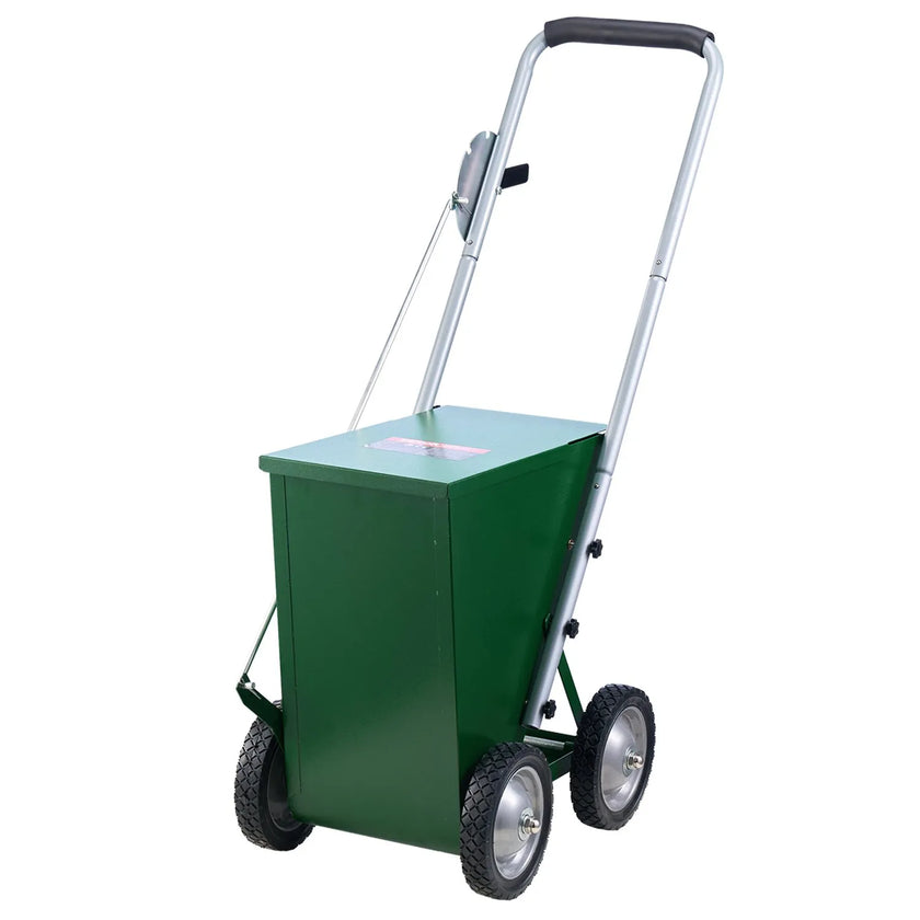 VEVOR Dry Line Marker 4-Wheel 2 or 4 in Lines Heavy Duty Steel Chalker 50 lbs