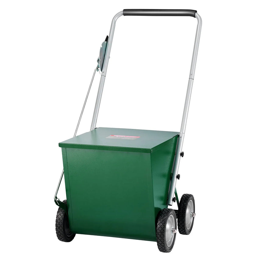 VEVOR Dry Line Marker 4-Wheel 2 or 4 in Lines Heavy Duty Steel Chalker 65 lbs