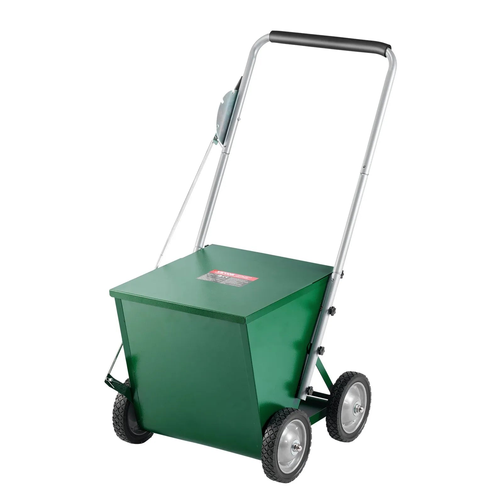 VEVOR Dry Line Marker 4-Wheel 2 or 4 in Lines Heavy Duty Steel Chalker 65 lbs