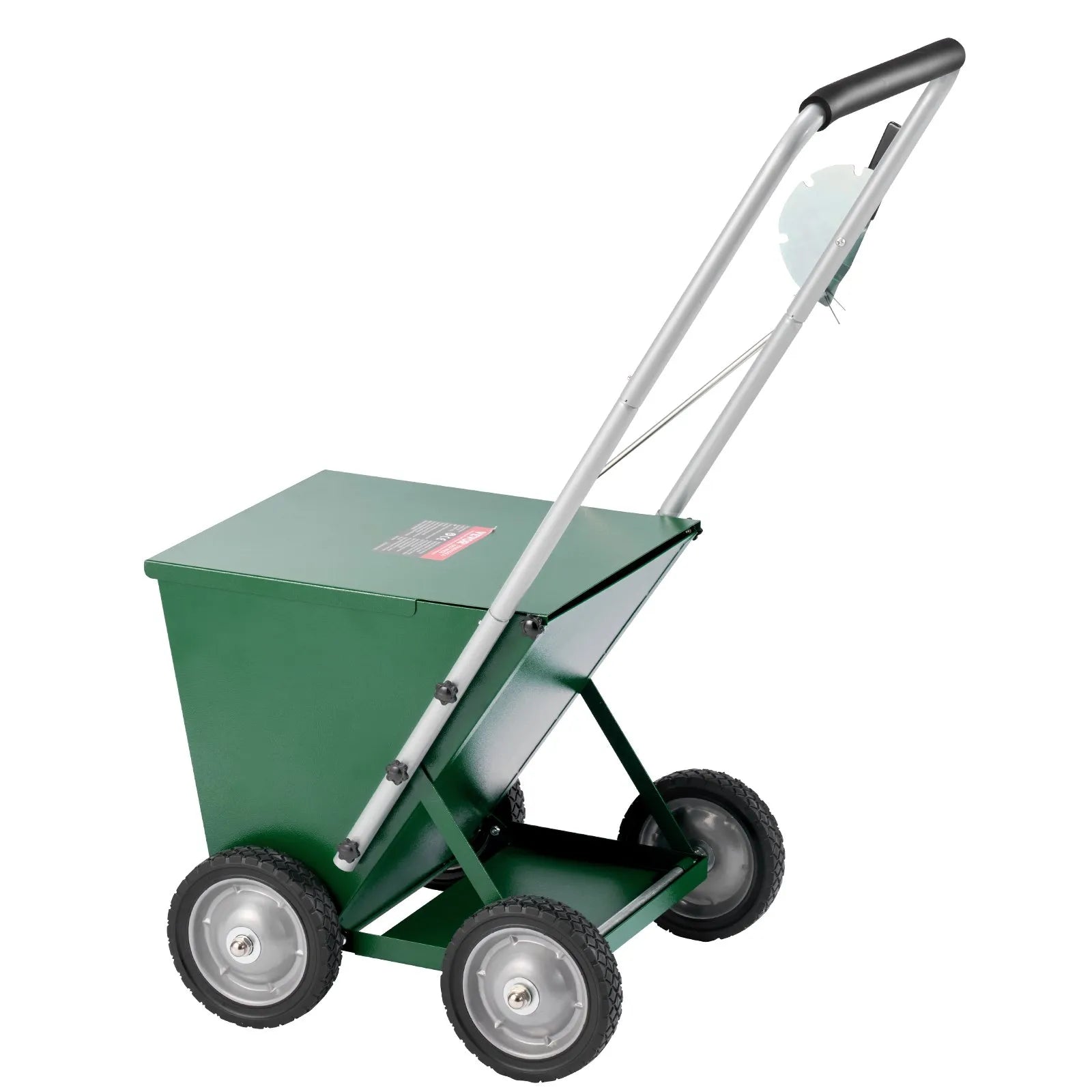 VEVOR Dry Line Marker 4-Wheel 2 or 4 in Lines Heavy Duty Steel Chalker 65 lbs