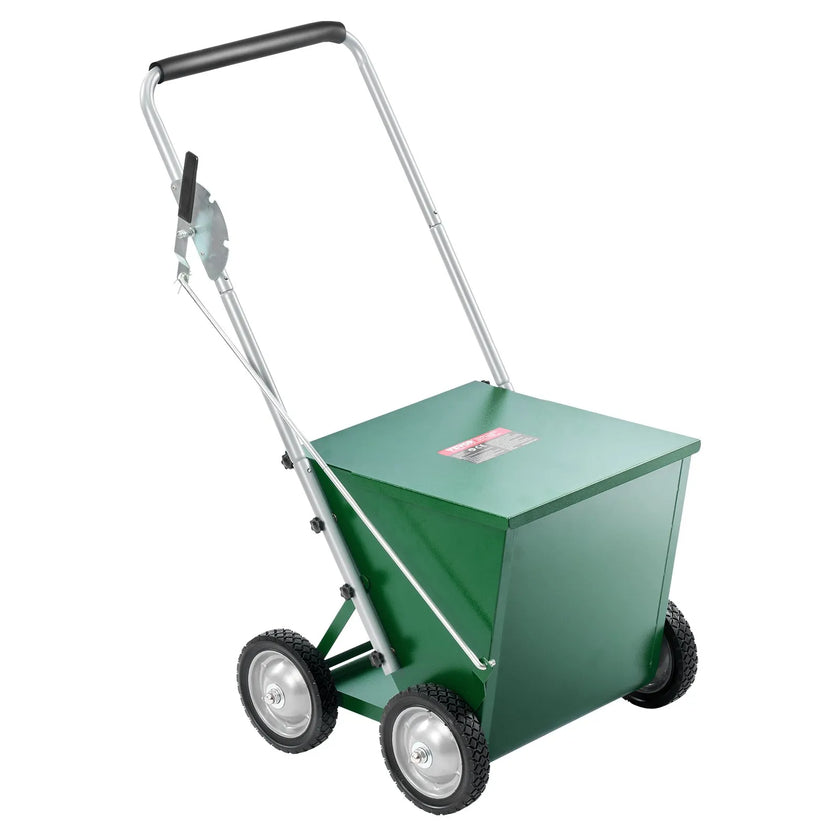 VEVOR Dry Line Marker 4-Wheel 2 or 4 in Lines Heavy Duty Steel Chalker 65 lbs