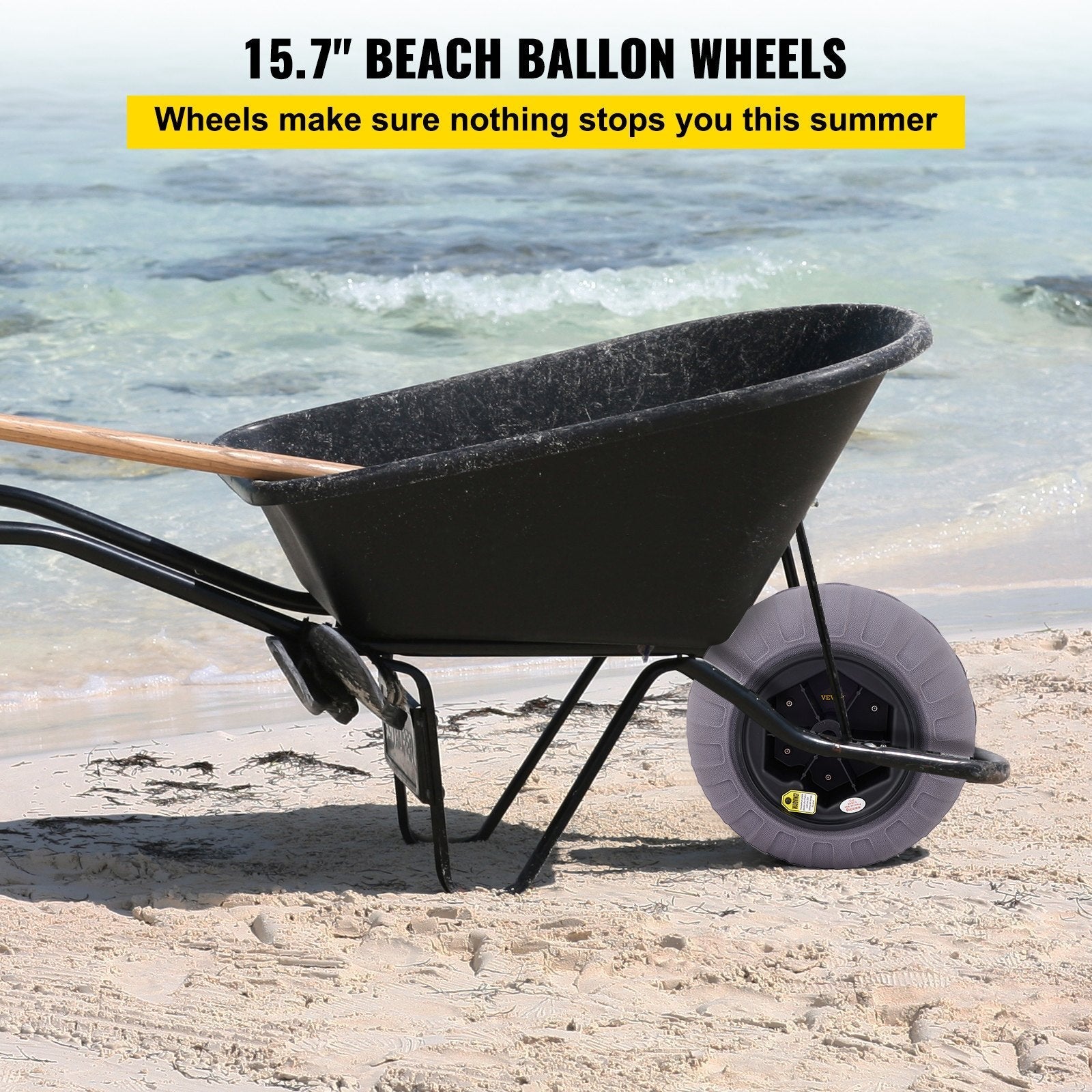 VEVOR Beach Balloon Wheels, 15.7