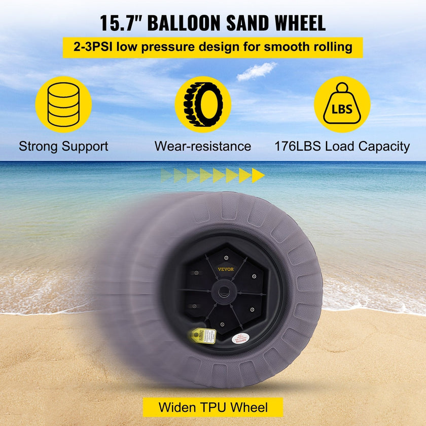 VEVOR Beach Balloon Wheels, 15.7