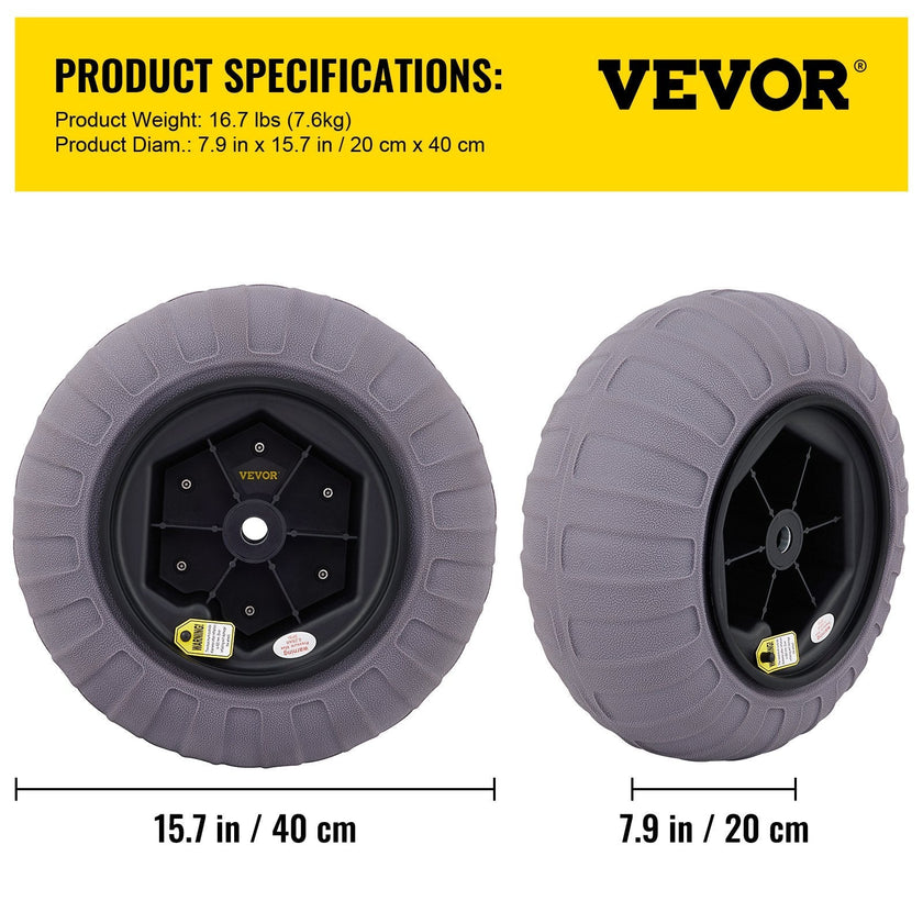 VEVOR Beach Balloon Wheels, 15.7