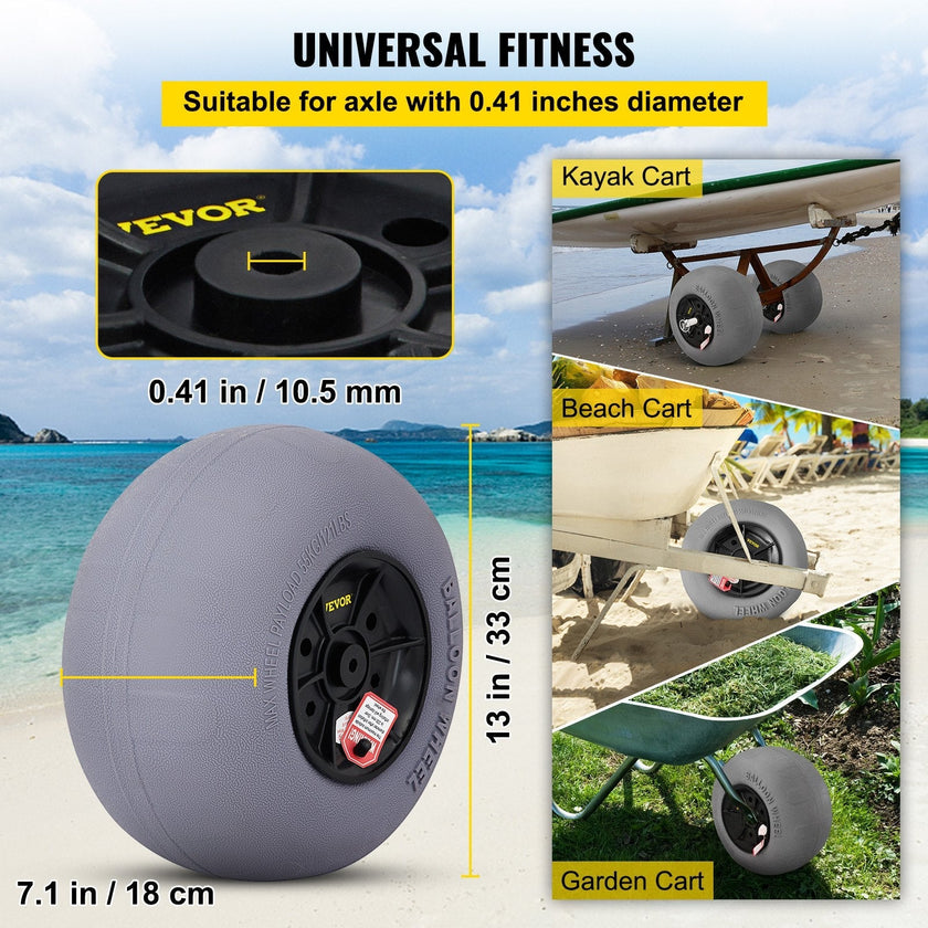 VEVOR Beach Balloon Wheels, 13