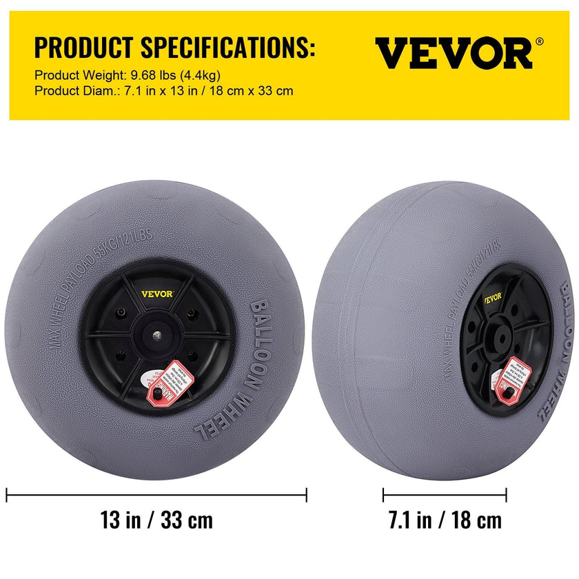 VEVOR Beach Balloon Wheels, 13
