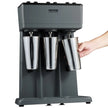 VEVOR Milkshake Maker, 375W x 3 Electric Milkshake Machine, Triple Heads Drink Mixer Blender Machine, 3-Speed Milkshake Mixer with 3 x 820 ml Stainless Steel Cups, for Commercial and Home