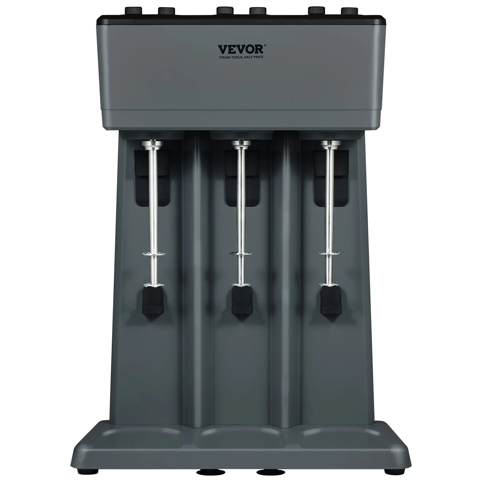 VEVOR Milkshake Maker, 375W x 3 Electric Milkshake Machine, Triple Heads Drink Mixer Blender Machine, 3-Speed Milkshake Mixer with 3 x 820 ml Stainless Steel Cups, for Commercial and Home