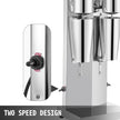 VEVOR Milkshake Maker Kit, Stainless Steel Electric Milkshake Maker, 180W Milkshake Machine, Double Head Classic Milkshake Maker with 800ml Cup, Silver Milkshake Maker Machine, 2 Speed Adjustable