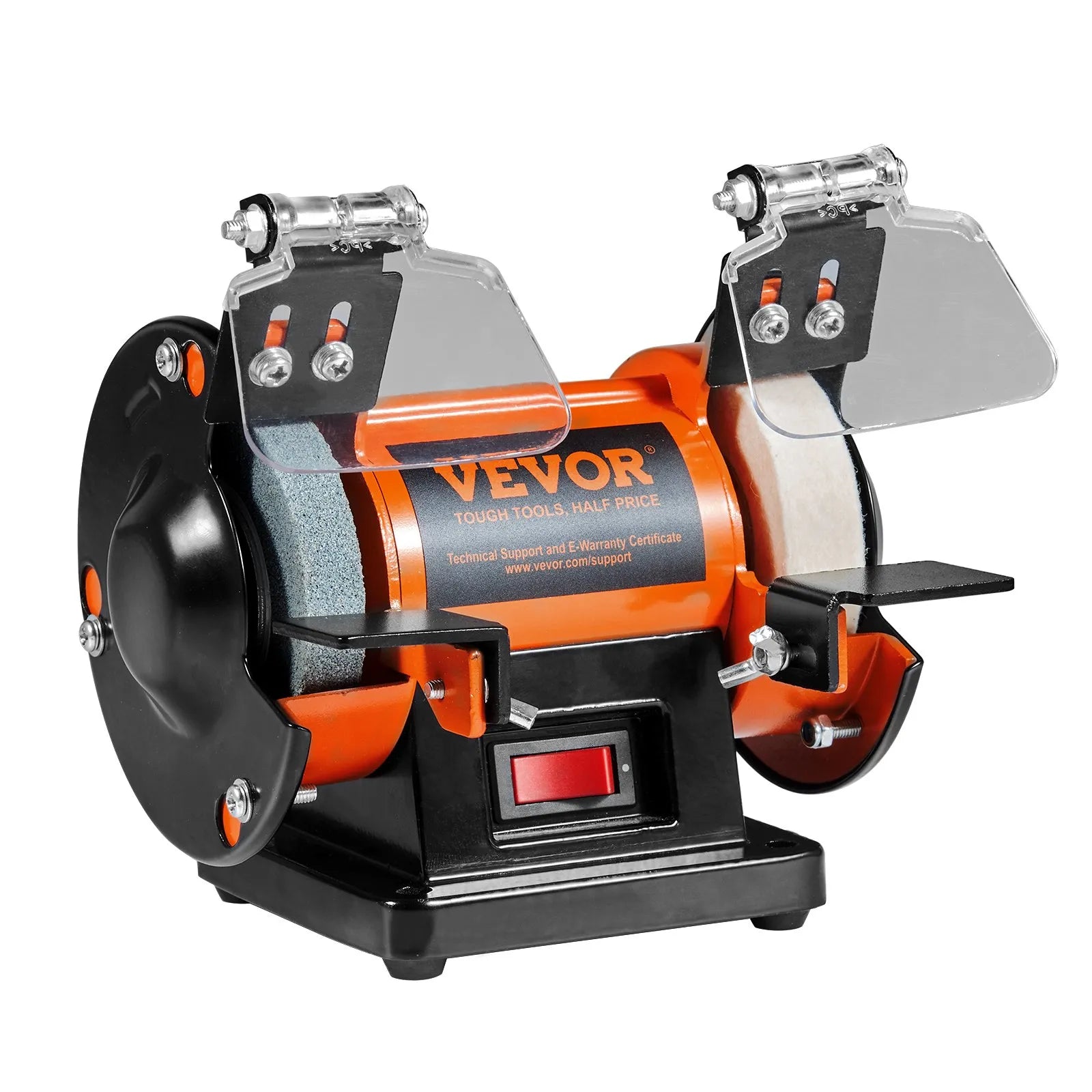 VEVOR Bench Polisher & Buffing Machine for Metal/Jewelry/Wood - With Wool & Abrasive Wheels, 100 Tools, 3590RPM