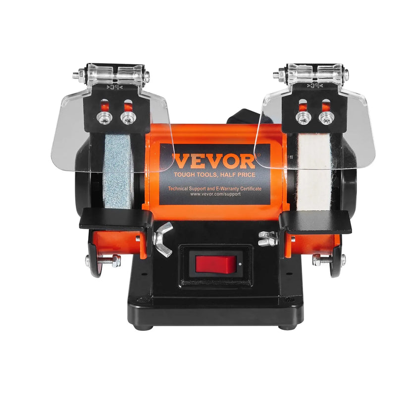 VEVOR Bench Polisher & Buffing Machine for Metal/Jewelry/Wood - With Wool & Abrasive Wheels, 100 Tools, 3590RPM