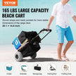 VEVOR Beach Dolly with Big Wheels for Sand, 20.1