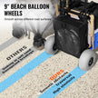 VEVOR Beach Dolly with Big Wheels for Sand, 20.1