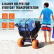 VEVOR Beach Dolly with Big Wheels for Sand, 29.9
