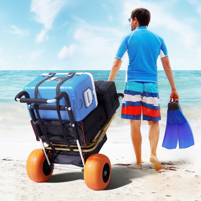 VEVOR Beach Dolly with Big Wheels for Sand, 29.9