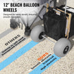 VEVOR Beach Dolly with Big Wheels for Sand, 29.9