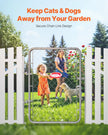 VEVOR Chain Link Fence Gate Fit 2-6 ft x 4 ft Garden Gate Posts Not Included