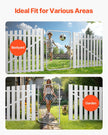 VEVOR Chain Link Fence Gate Fit 2-6 ft x 4 ft Garden Gate Posts Not Included