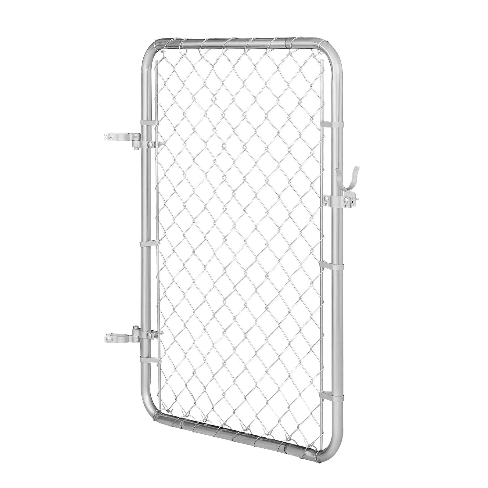 VEVOR Chain Link Fence Gate Fit 2-6 ft x 4 ft Garden Gate Posts Not Included