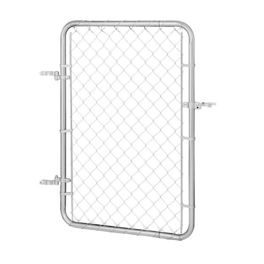 VEVOR Chain Link Fence Gate Fit 2-6 ft x 4 ft Garden Gate Posts Not Included
