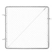 VEVOR Chain Link Fence Gate Fit 3 ft x 4 ft Garden Fence Gate Posts Not Included