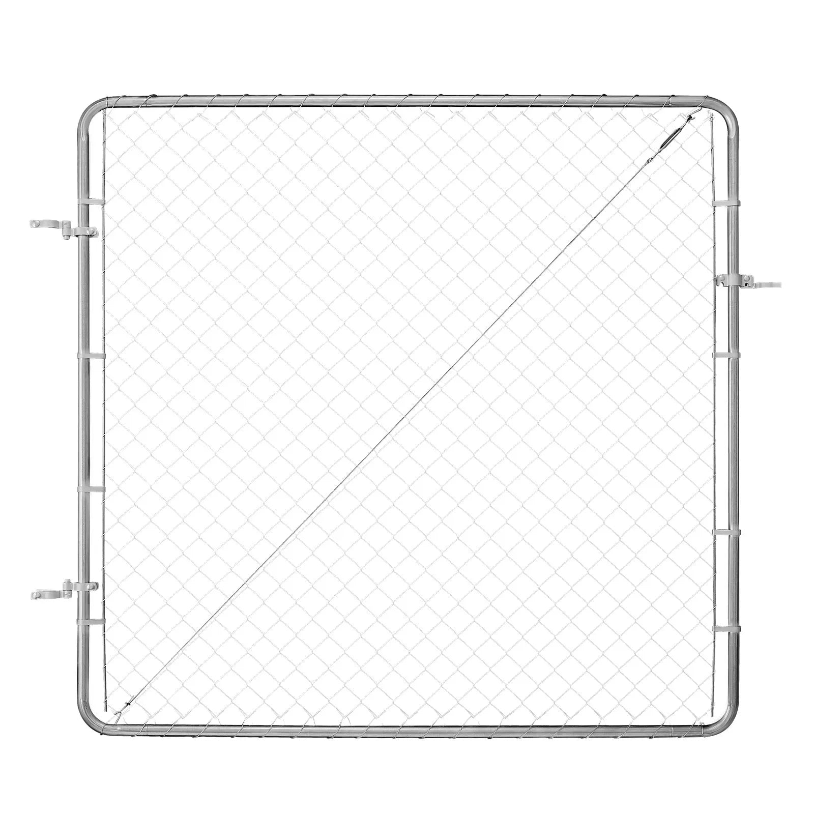 VEVOR Chain Link Fence Gate Fit 3 ft x 4 ft Garden Fence Gate Posts Not Included