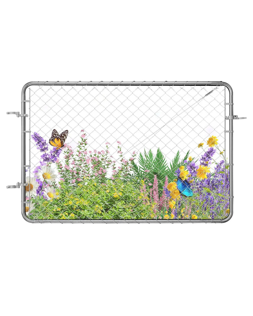 VEVOR Chain Link Fence Gate Fit 2.2-6 ft x 6 ft Garden Gate Posts Not Included