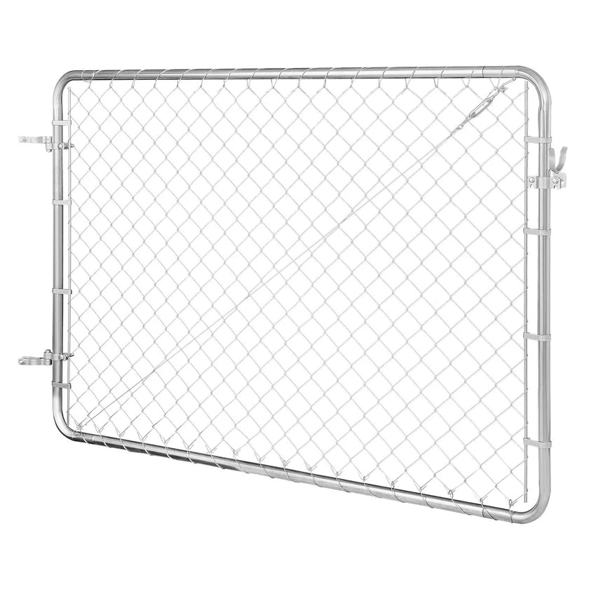 VEVOR Chain Link Fence Gate Fit 2.2-6 ft x 6 ft Garden Gate Posts Not Included