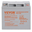 VEVOR Deep Cycle Battery, 12V 40AH, AGM Marine Rechargeable Battery, High Self-Discharge Rate 400A Discharge Current for Mobility Scooters Electric Wheelchairs Go-Karts e-Bikes, Tested to UL Standards