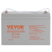 VEVOR Deep Cycle Battery, 12V 100 AH, AGM Marine Rechargeable Battery, High Self-Discharge Rate 800A Current, for RV Solar Marine Off-Grid Applications UPS Backup Power System, Tested to UL Standards