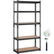 VEVOR Storage Shelving Unit, 5-Tier Adjustable, 2000 lbs Capacity, Heavy Duty Garage Shelves Metal Organizer Utility Rack, Black, 30