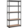 VEVOR Storage Shelving Unit, 5-Tier Adjustable, 2000 lbs Capacity, Heavy Duty Garage Shelves Metal Organizer Utility Rack, Black, 30