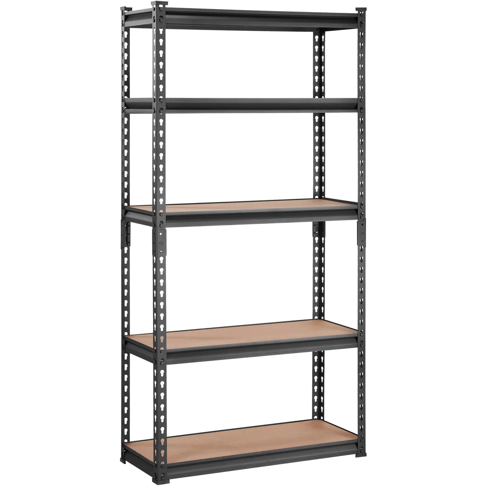 VEVOR Storage Shelving Unit, 5-Tier Adjustable, 2000 lbs Capacity, Heavy Duty Garage Shelves Metal Organizer Utility Rack, Black, 30