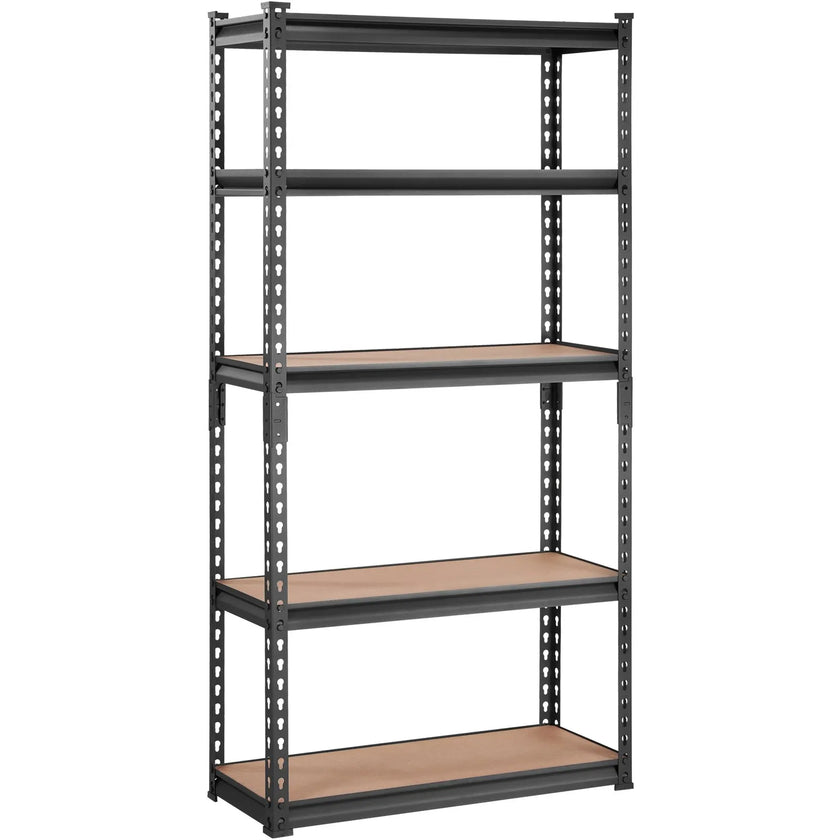 VEVOR Storage Shelving Unit, 5-Tier Adjustable, 2000 lbs Capacity, Heavy Duty Garage Shelves Metal Organizer Utility Rack, Black, 30