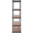 VEVOR Storage Shelving Unit, 5-Tier Adjustable, 2000 lbs Capacity, Heavy Duty Garage Shelves Metal Organizer Utility Rack, Black, 36