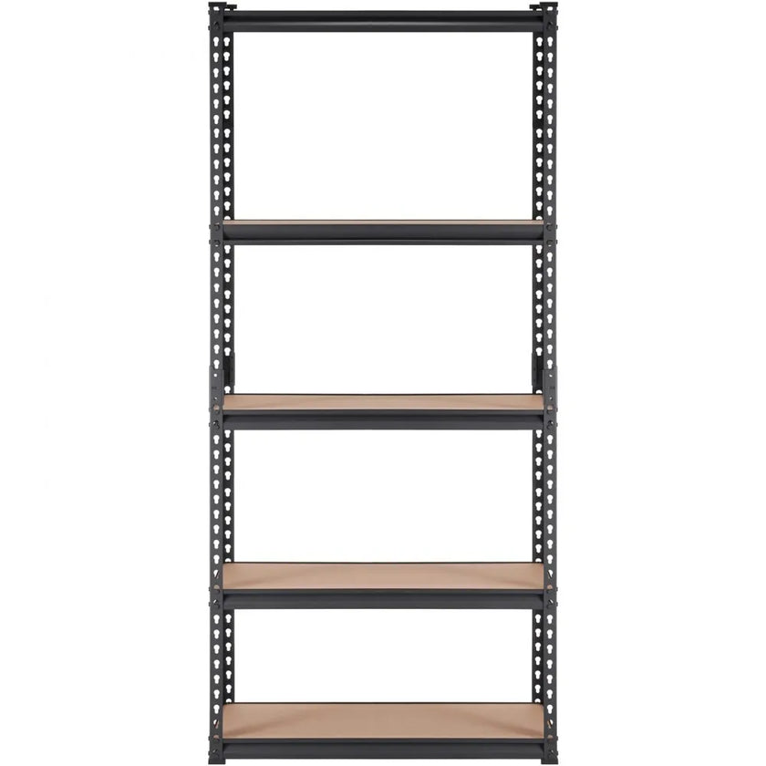 VEVOR Storage Shelving Unit, 5-Tier Adjustable, 2000 lbs Capacity, Heavy Duty Garage Shelves Metal Organizer Utility Rack, Black, 36