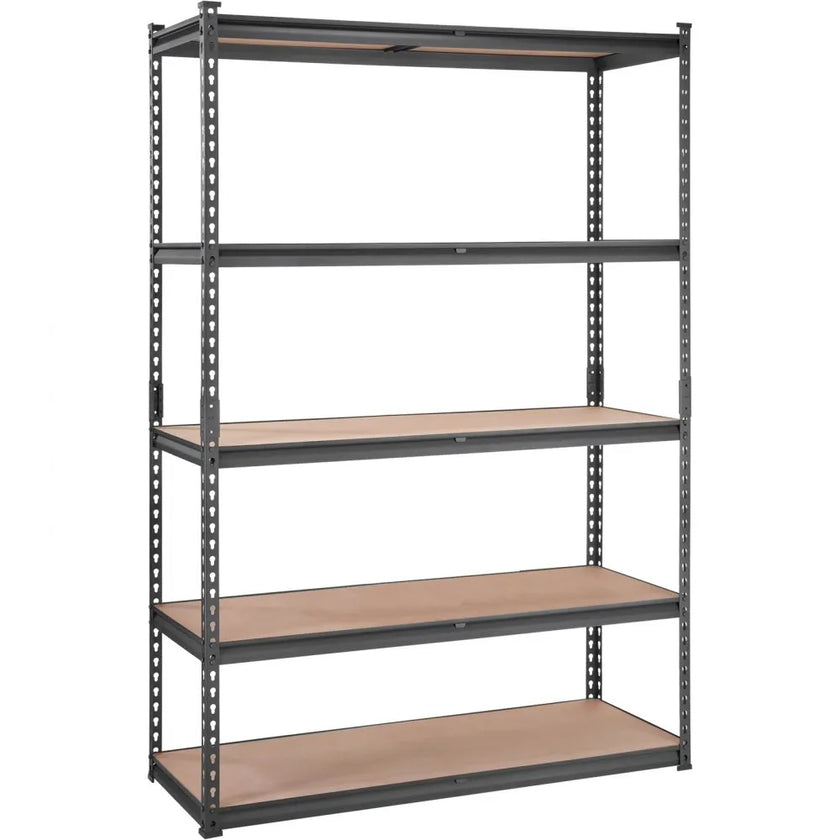 VEVOR Storage Shelving Unit, 5-Tier Adjustable, 2000 lbs Capacity, Heavy Duty Garage Shelves Metal Organizer Utility Rack, Black, 18
