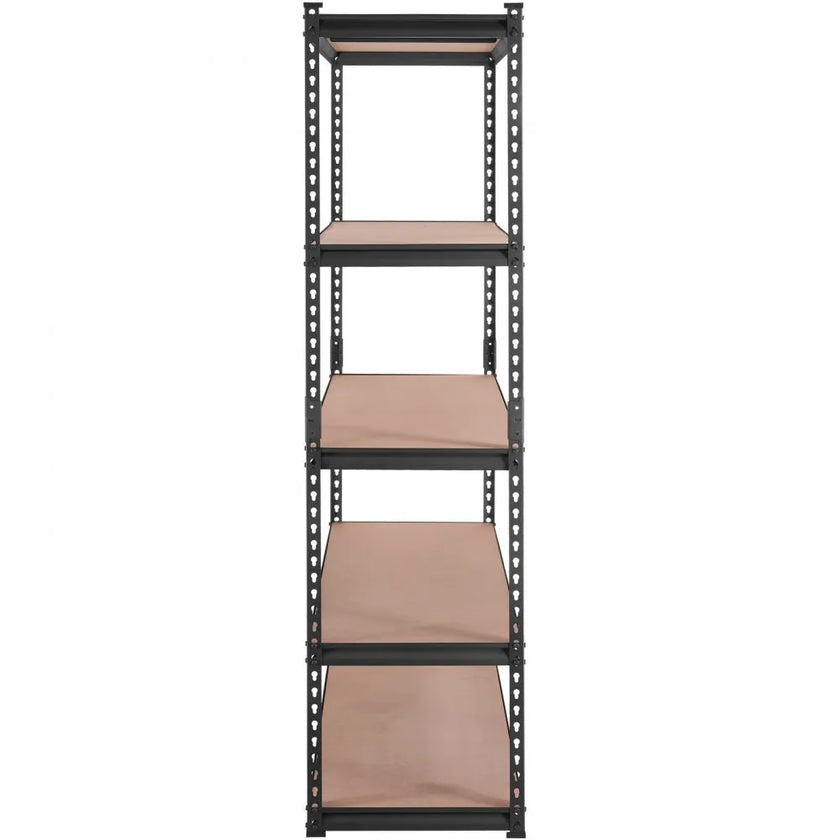 VEVOR Storage Shelving Unit, 5-Tier Adjustable, 2000 lbs Capacity, Heavy Duty Garage Shelves Metal Organizer Utility Rack, Black, 18