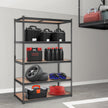 VEVOR Storage Shelving Unit, 5-Tier Adjustable, 2000 lbs Capacity, Heavy Duty Garage Shelves Metal Organizer Utility Rack, Black, 48
