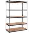 VEVOR Storage Shelving Unit, 5-Tier Adjustable, 2000 lbs Capacity, Heavy Duty Garage Shelves Metal Organizer Utility Rack, Black, 48