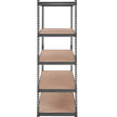 VEVOR Storage Shelving Unit, 5-Tier Adjustable, 2000 lbs Capacity, Heavy Duty Garage Shelves Metal Organizer Utility Rack, Black, 48